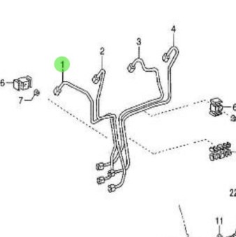 Nanni Diesel 970312288 - Fuel Injection Pipe for High-Pressure System