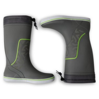 Plastimo P203638 - Typhoon Essential Sailing Boots - Tall - Grey/Lime UK5/EU38