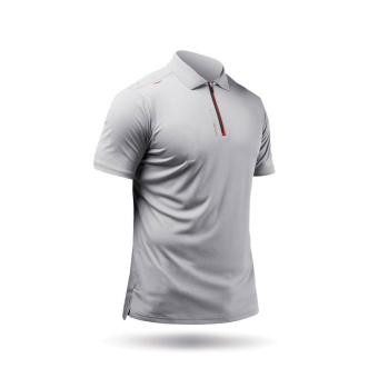 Plastimo 70269 - Men's UVActive Zip Sports Polo Grey Size XXL
