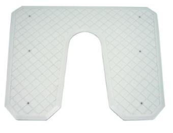 Eval 03155 - Transom Protection Plate, White, L445xW363xD6mm