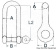 Osculati 08.323.04 - Long Shackle AISI 316 4 mm (10 pcs)