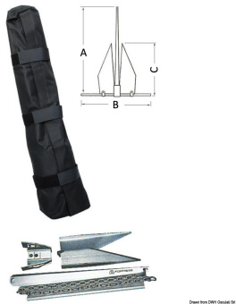 Osculati 01.100.23 - Fortress Demountable Anchor 6.8 kg