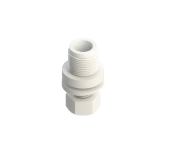 Pacific Aerials P6080 - SeaMaster Antenna Deck Feedthrough Support White 1"x14