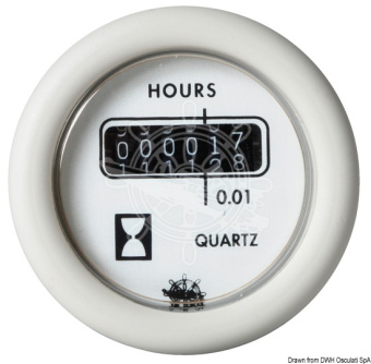 Osculati 27.534.01 - Guardian Hour Meter White 12 V