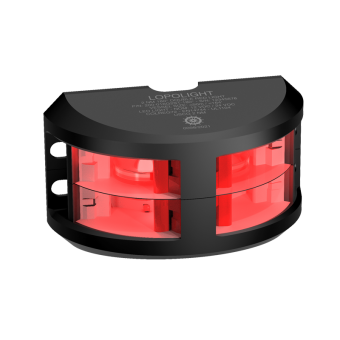 Lopolight 200-016G2ST-B 20M - Navigation Light 2NM 180° Red, Double, Black Anodized