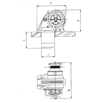 Lofrans Kobra Windlass 1000W 12V For Chain