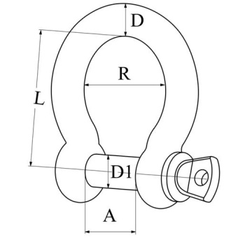 Hollex Hook Closure Forged 8 mm Eye Bolt With Thread AISI 316