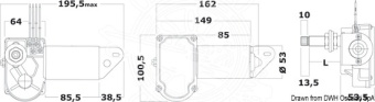 Osculati 19.182.02 - Motor For Wiperarms And Blades 24 V 20 W 51 mm