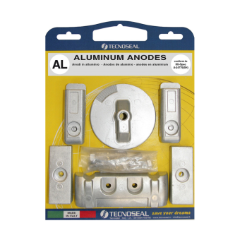 Tecnoseal KITVERADO6/AL - Aluminium Mercury Anode Kit Verado 6 Aluminium With Hardware