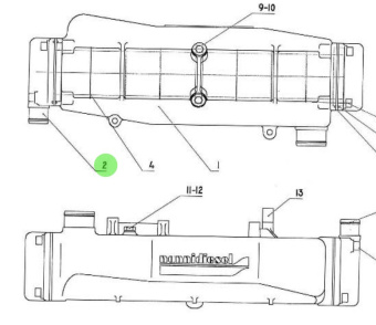 Nanni Diesel 970310748 - Intercooler Cover for 4.330TDI and N4.115 Engines