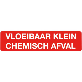 Marine Liquid Small Chemical Waste Identification Sticker, Dutch, Soft PVC, 170×40 mm
