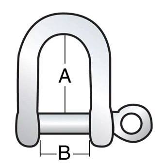 Harken 2108 - 6mm D-Shackle