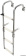 Osculati 49.582.05 - Foldable ladder arch mounting arms 5 steps