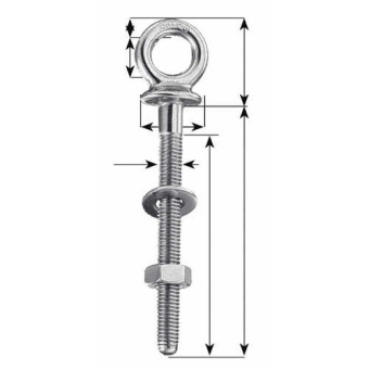 Plastimo 402467 - Eye Bolt 6X 60mm