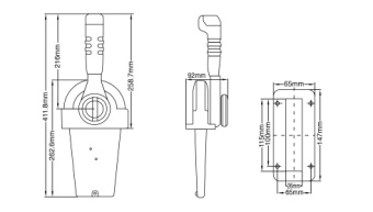 SeaStar NB0701-00 - Control KB Single For Throttle