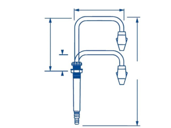 Whale FT1152 - Faucet Telescopic Std White