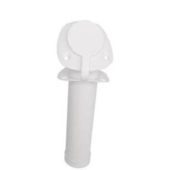 Plastimo 62253 - White Plastic Rod Holder, Flush Mount, 40 mm