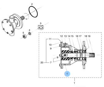 Vetus STM6160 - Housing