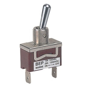 BEP Marine SW-32111 - Toggle Switch Off/On Single Pole 12V 10A