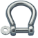 Allpa Stainless Steel Bow Shackle, A=Ø10mm, B=40mm, C=34mm, D=20mm (Breaking Load 5800kg)