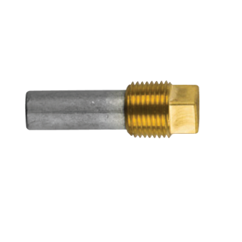 Tecnoseal 02027T - Caterpillar Pencil Anode Ø 12 L.40 Complete With Brass Plug Th. 3/8''bspt