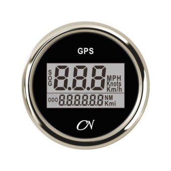GPS Speedometer - Black Dial, Chromium Bezel, Scale 0 - 9900, Ø57 mm
