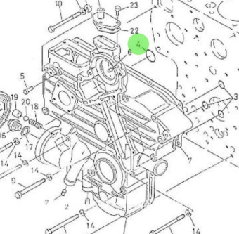 Nanni Diesel 970301923 - O-Ring for Timing Gear Case