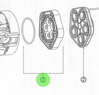 Flojet 20407840 - VersiJet Pump Valves EPDM