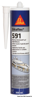 Osculati 65.288.03 - SIKAFLEX 591 Polymer Sealant Grey 300 ml (12 pcs)