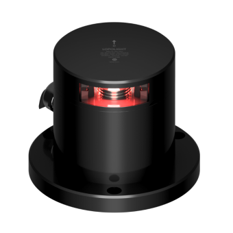 Lopolight 301-141S-PRO-I - Navigation Light 3NM 135° Red, Polar Stop Light, 2Hz Flash, Black