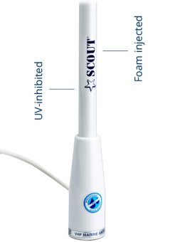 Scout KS-21 - 3 dB VHF Fiberglass Antenna 1,0 m (3.3′) Length