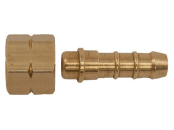 Talamex Gas Fitting ¼" Left-Handed Thread x 8mm Hosetail