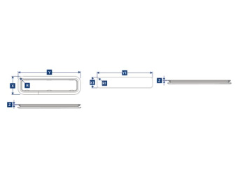Lewmar 393010200 - Standard Portlights Fixed Size: 0, 176 x 323 mm