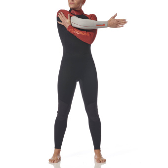 Plastimo P203753 - Women's Performance 3/2mm Neoprene Wetsuit FD Black/Red Size 8 XXS