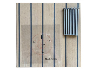 Rapid Marine PE25FFKIT-3-GY - Padeye Kit - Flush Fitting x 3, 3x25mm Tie Down Straps Grey