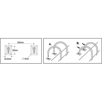 Nuova Rade 00636 - Anchor Plate For Swimming Ladder