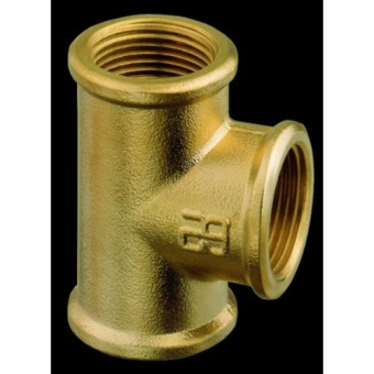 Plastimo 13584 - T-connector, female, CW 602N brass 3/8'' (x5)
