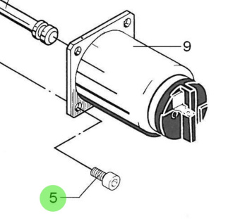 Bukh 501A2258 - M5x10 Unbrako Screw for DV24RME, DV29RME, and DV32 Engines