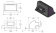 MSI TB84-4S 8" x 4" ABS Plastic Transition Box with 4" Ring Side