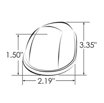 ITC Starboard Light 12V Stainless Steel 304 2NM Top Mount