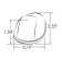 ITC Starboard Light 12V Stainless Steel 304 2NM Top Mount