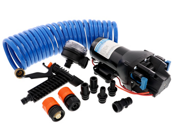 Jabsco Q401J-118N-4A - Hotshot HD 4' Washdown Pump 12V 4GPM 60psi Kit