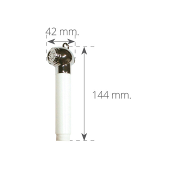 Straight Spare Shower Head