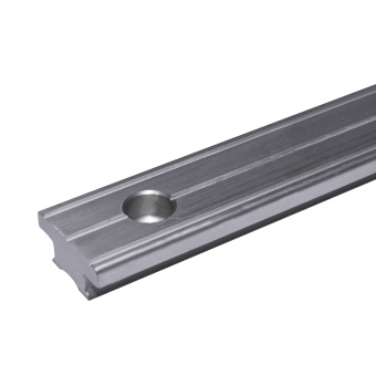 Antal 602.112 - Aluminum T-Track 32x6, Cut Out Ø6mm, Hole Spacing 100mm (Silver Anodized)