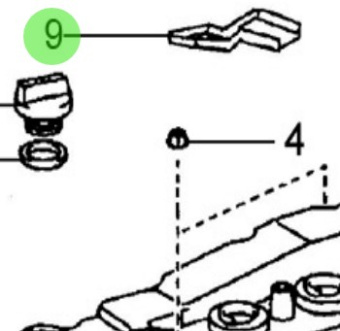 Nanni Diesel 970314083 - Wiring Harness Clamp Bracket for T4 Series Engines