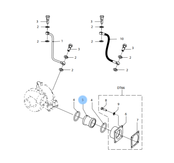 Vetus STM9721 - Connection Pipe DTA66/DETA66