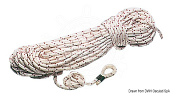Osculati Pre-Spliced Polyester Braided Rope with Nylon Thimble