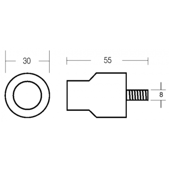 E. Polipodio Zinc Small Bar For 8/10 HP Engine