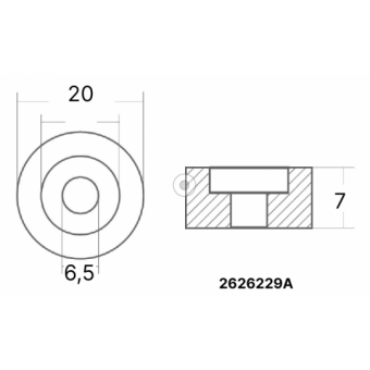 E. Polipodio Aluminium Ring For 2-6 / 25-225 HP 4T Engine