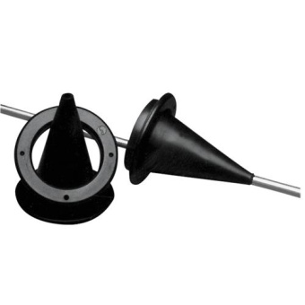Nuova Rade Cable Entry Black Ring Ø89mm Hole Size 59mm